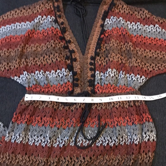 Eva Mendes For New York & Company Maxi Swim Dress Cover Up Earth Tones-Size XS - Picture 10 of 11